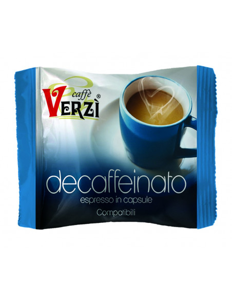 100 Capsules Compatible Fior Fiore Coop and Lui L' Espresso mixture Decaffeinated - Verzì