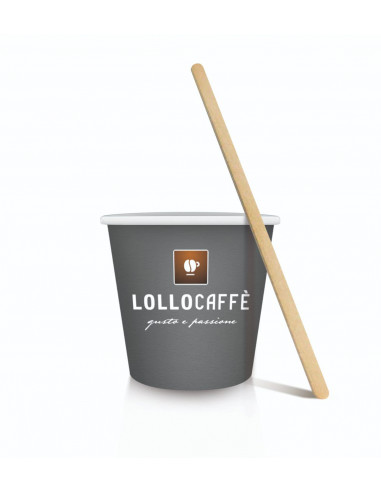 100 KIT ZUCCHERO PALETTE BICCHIERI IN SCATOLA MARCHIO LOLLO BIODEGRADABILI