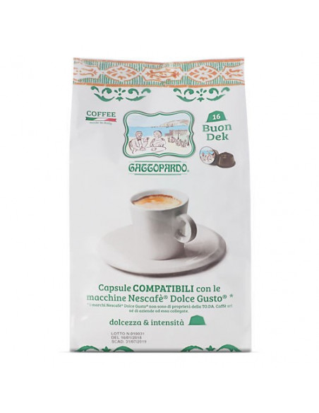 96 Capsule Caffè Toda Dolce DEK Compatibili Dolce gusto