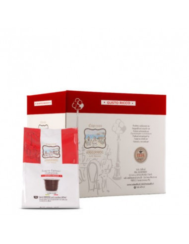96 CAPSULE CAFFE' TODA GATTOPARDO COMPATIBILI SISTEMA Caffitaly GUSTO Ricco