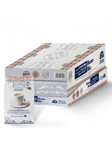 128 Capsules Dolce BLU Compatible Dolce gusto -...
