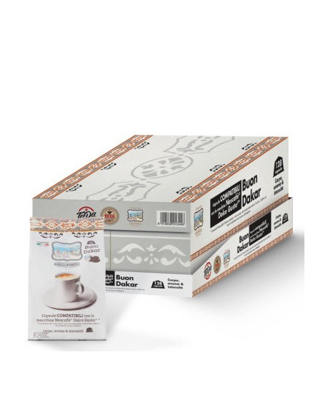 128 Capsules Dolce DAKAR Compatible Dolce gusto - TODA