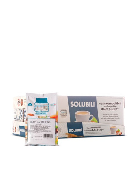 128 Capsules CAPPUCCINO compatible Dolce Gusto - TODA
