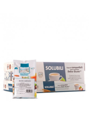 128 Capsules CORTADO compatible Dolce Gusto - TODA