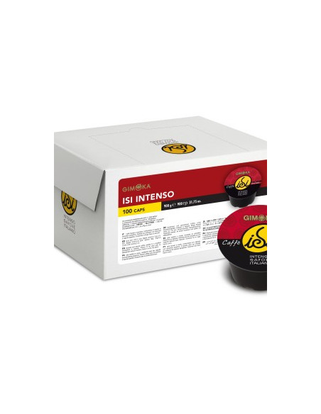 100 INTENSE CAPSULES COMPATIBLE WITH LAVAZZA BLUE AND IN BLACK - GIMOKA