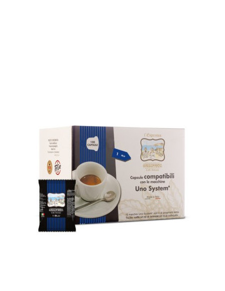 100 Capsules Mixture Blu Compatible System Kimbo Illy One System - TODA (EXPIRY: 7/23)