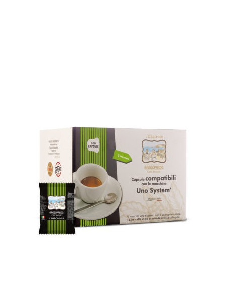100 Capsule Caffè TO.DA Miscela Insonnia Compatibili Sistema Kimbo Illy Uno System