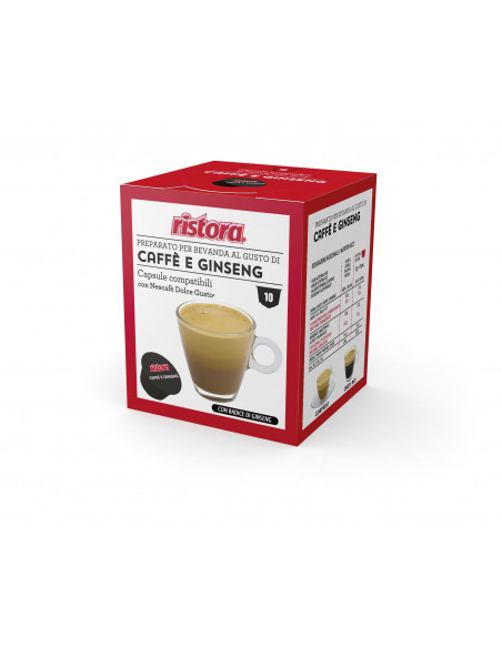 Capsule Ristora compatibili dolce gusto caffè Ginseng 4 conf. 10 cps