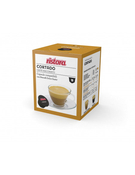 capsules Ristora compatible dolce gusto Cortado coffee 4 pack. 10 cps