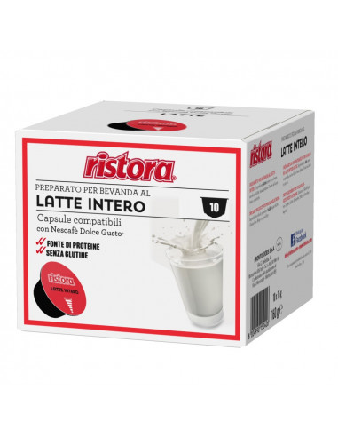 Ristora capsules compatible Dolce Gusto Sweetened Milk 4 pack. 10 cps