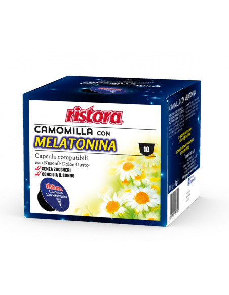 Capsules Ristora compatible dolce gusto Chamomile with Melatonin 4 pack. 10 cps