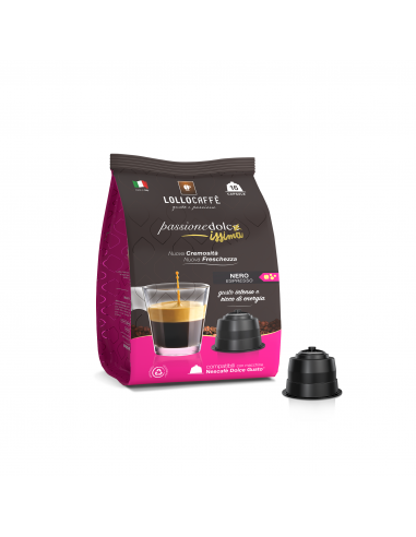 96 Capsules compatible Nestlè Dolce Gusto mixture nera - Lollo