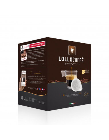 100 PAPER FILTER PODS ESE 44 mm MIXTURE NERO - LOLLO