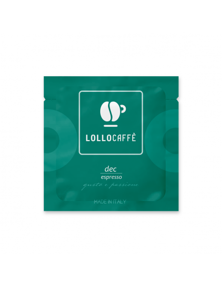 100 PAPER FILTER PODS ESE 44 mm MIXTURE DECAFFEINATO - LOLLO