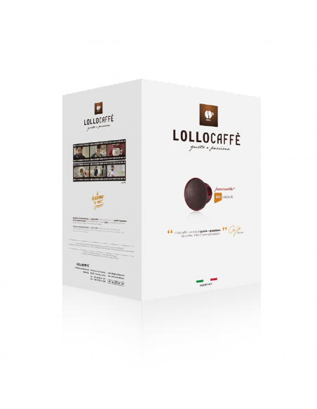 100 CAPSULE COMPATIBILI SISTEMA LAVAZZA BLUE MISCELA DECAFFEINATO - LOLLO