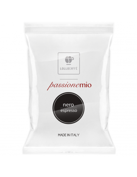 100 CAPSULES COMPATIBLE SYSTEM LAVAZZA A MODO MIO MIXTURE NERO - LOLLO