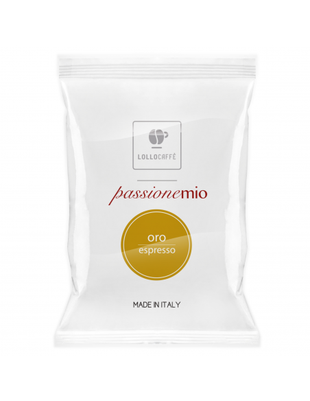 100 CAPSULES + 10 FREE COMPATIBLE SYSTEM LAVAZZA A MODO MIO MIXTURE ORO - LOLLO + FREE CUP