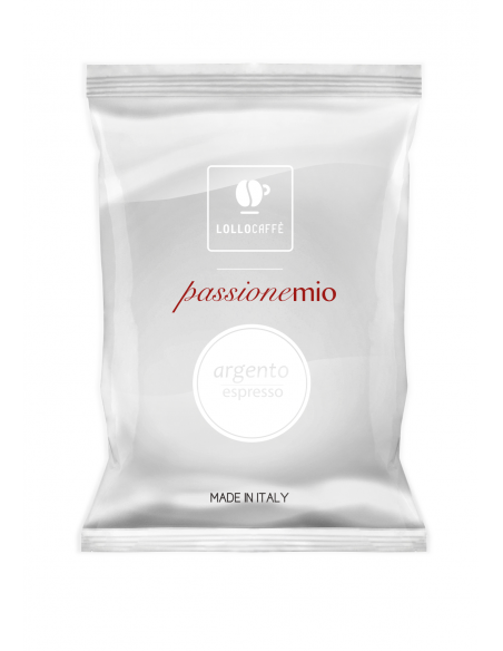 100 CAPSULE COMPATIBILI SISTEMA LAVAZZA A MODO MIO MISCELA ARGENTO - LOLLO
