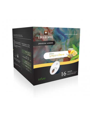 64 Capsule Tisane ZENZERO E LIMONE compatibil Nestlè Dolce Gusto - Lollo