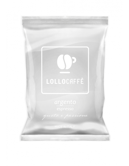 100 CAPSULE COMPATIBILI SISTEMA LAVAZZA ESPRESSO POINT MISCELA ARGENTO - LOLLO