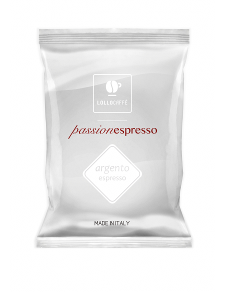 100 CAPSULE COMPATIBILI SISTEMA NESPRESSO MISCELA ARGENTO - LOLLO