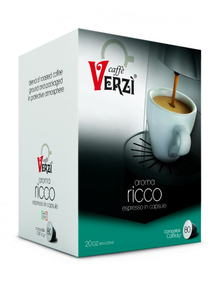 80 Capsule Miscela Ricco Compatibili Caffitaly - Verzì