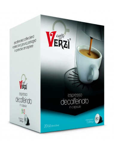 80 Capsules Mixture Decaffeinated Compatible Caffitaly - Verzì