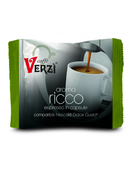 50 Capsules Compatible Dolce Gusto mixture Ricco wrapped individually - Verzì