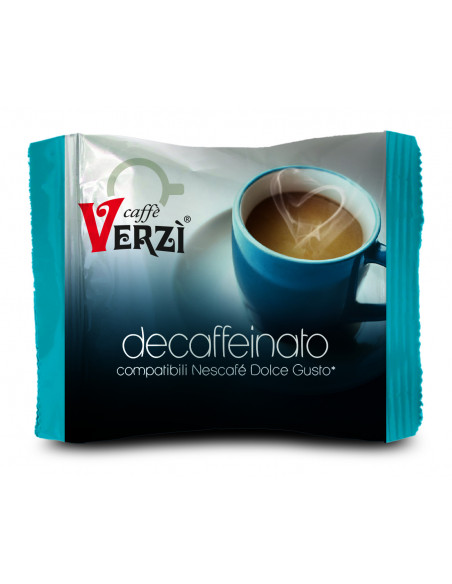 50 Capsule Compatibili Dolce Gusto miscela Decaffeinato Imbustate Singolarmente - Verzì