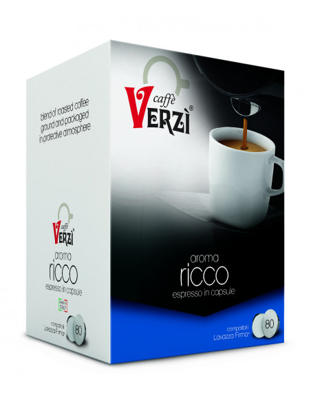 80 Capsules Compatible Lavazza Firma mixture Ricco - Verzì