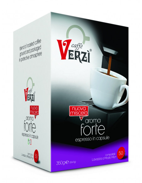 50 Capsules Compatible Lavazza a Modo Mio mixture Forte - Verzì