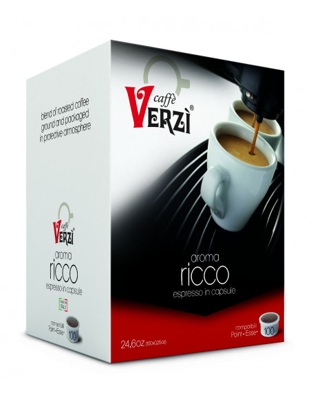 100 Capsules Compatible Lavazza Espresso Point mixture Ricco - Verzì