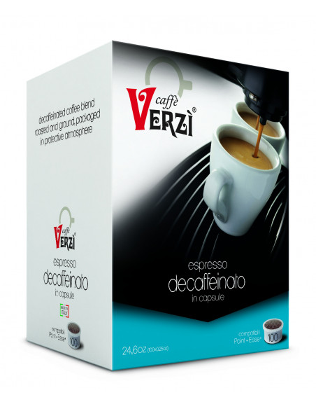 100 Capsules Compatible Lavazza Espresso Point mixture Decaffeinated - Verzì expiry 10/2023