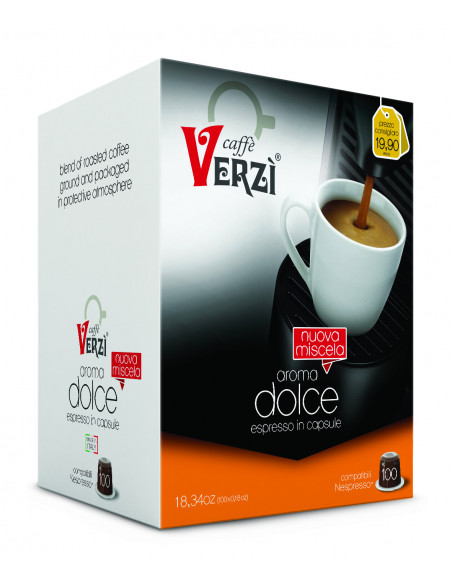 100 Capsules Compatible Nespresso mixture Dolce - Verzì