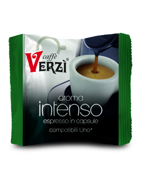 100 Capsule Compatibili Kimbo - Illy Uno System miscela Intenso - Verzì