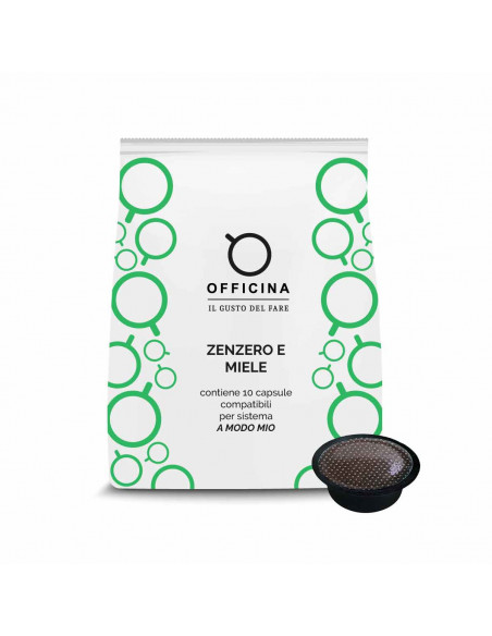 50 CAPSULE COMPATIBILI LAVAZZA A MODO MIO - TISANA ZENZERO E MIELE - NEUTRO