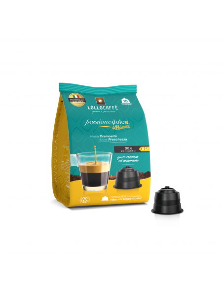 96 Capsule compatibil Nestlè Dolce Gusto miscela Decaffeinato - Lollo