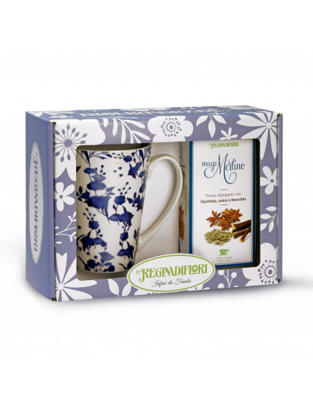Mug porcellana + Tisana Mago Merlino 15 filtri