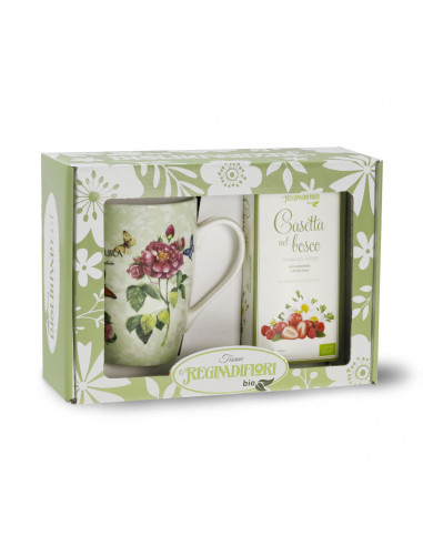 Mug porcellana + Tisana Casetta nel Bosco 15 filtri