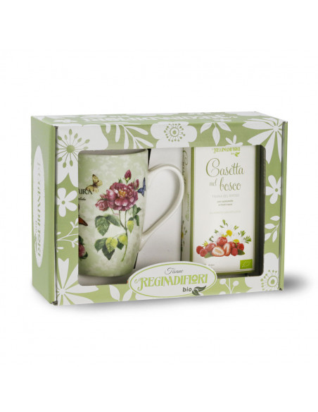 Mug porcellana + Tisana Casetta nel Bosco 15 filtri