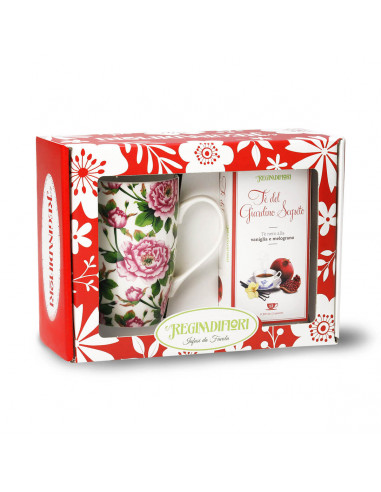 Mug porcellana + Tisana Giardino Segreto 12 filtri