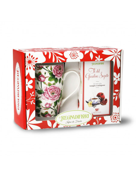 Mug porcellana + Tisana Giardino Segreto 12 filtri