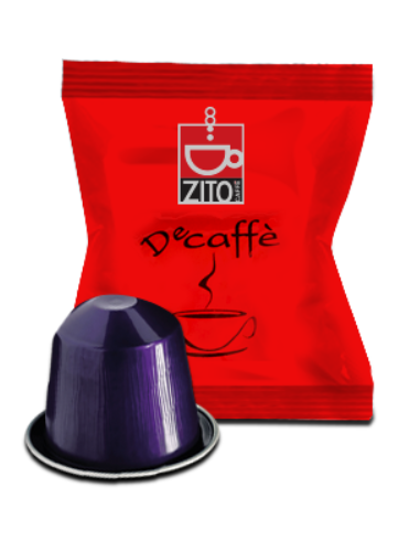 100 CAPSULES COMPATIBLE NESPRESSO - ZITO COFFEE - DECAFFEINATED