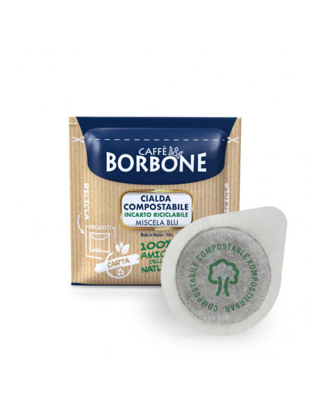 Cialde Carta ESE 44 mm - Borbone - Blu cf 150 cd