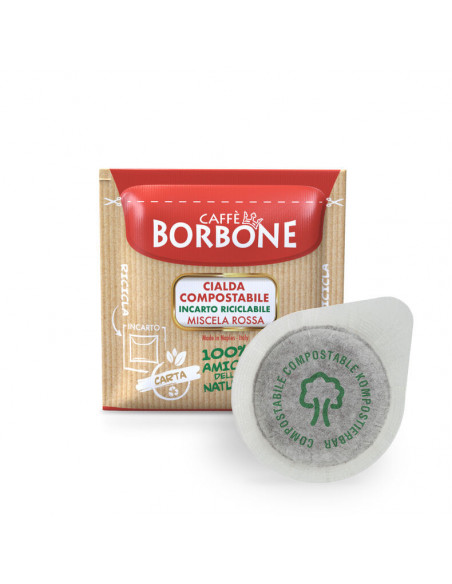 Cialde Carta ESE 44 mm - Borbone - Rossa cf 150 cd