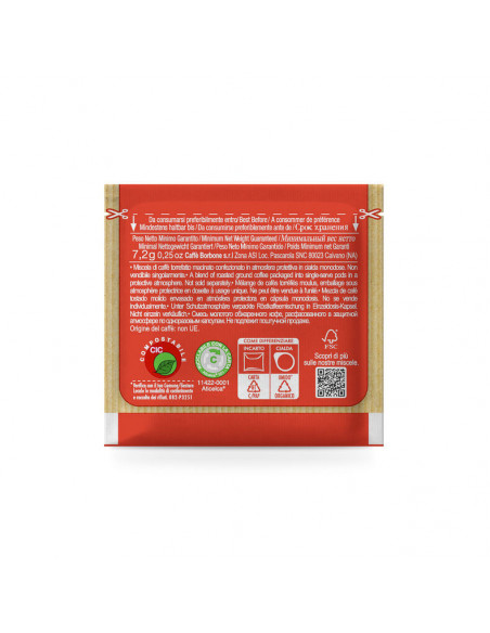 Paper pods ESE 44 mm - Borbone - Rossa pack 150 each