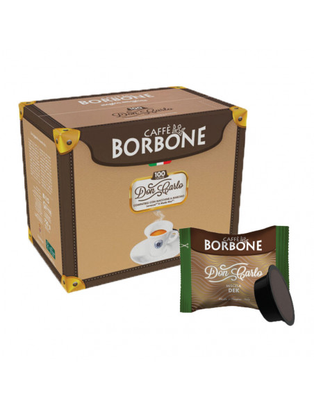 100 capsules compatible Lavazza a Modo Mio - Borbone Deka