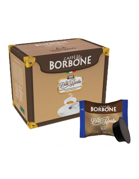 100 capsules compatible Lavazza a Modo Mio - Borbone Blu