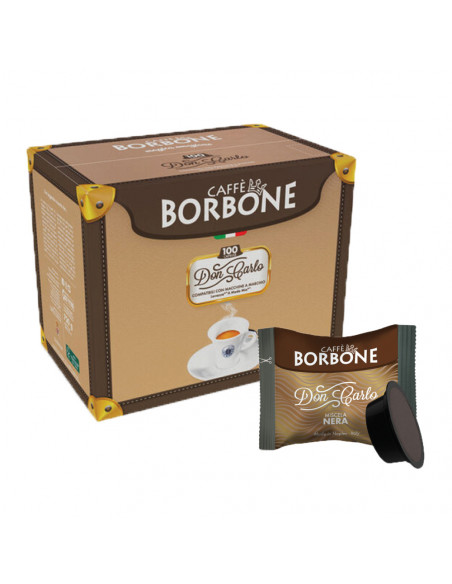 100 capsule compatibili Lavazza a Modo Mio - Borbone selezione Nera