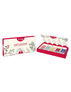 Scatola regalo 30 filtri assortiti infusi Regina di Fiori